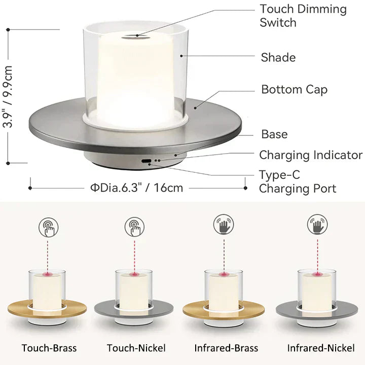 Sleek Induction LED Candle Light