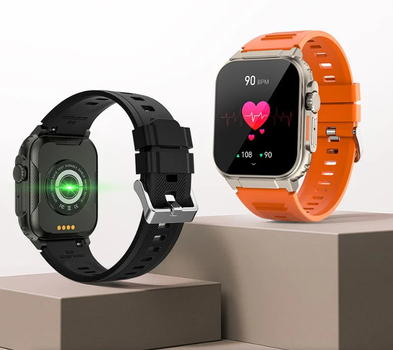 AquaPulse Waterproof Bluetooth Fitness Bracelet Watch