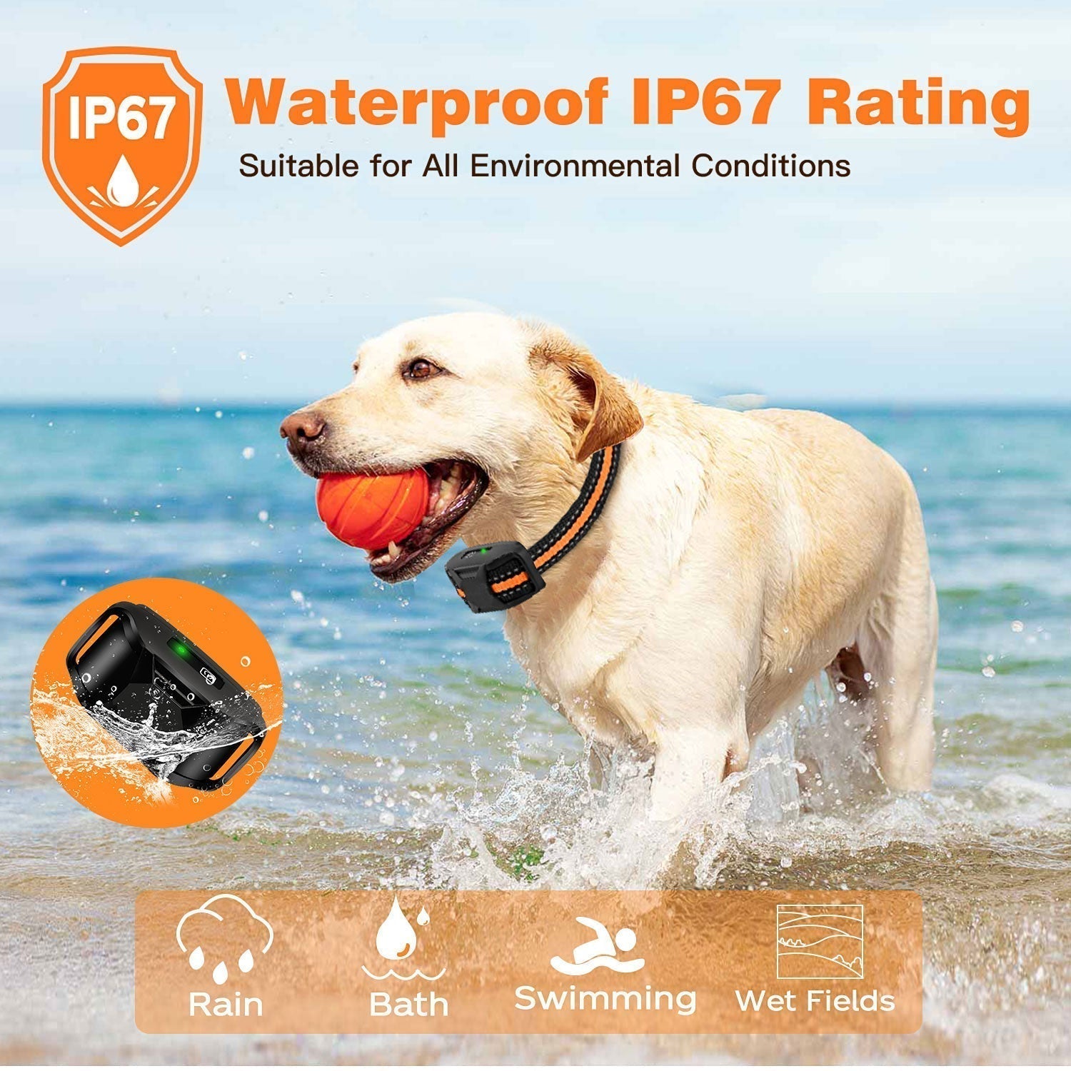 PulsePaw AquaPro Remote Dog Training Collar Waterproof