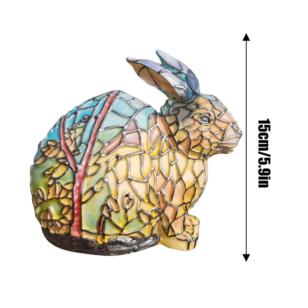 LumiFauna Stained Glass Animal Lamps — 7 Styles: Bear, Panda, Elk, Pig, Giraffe, Rabbit, Raccoon