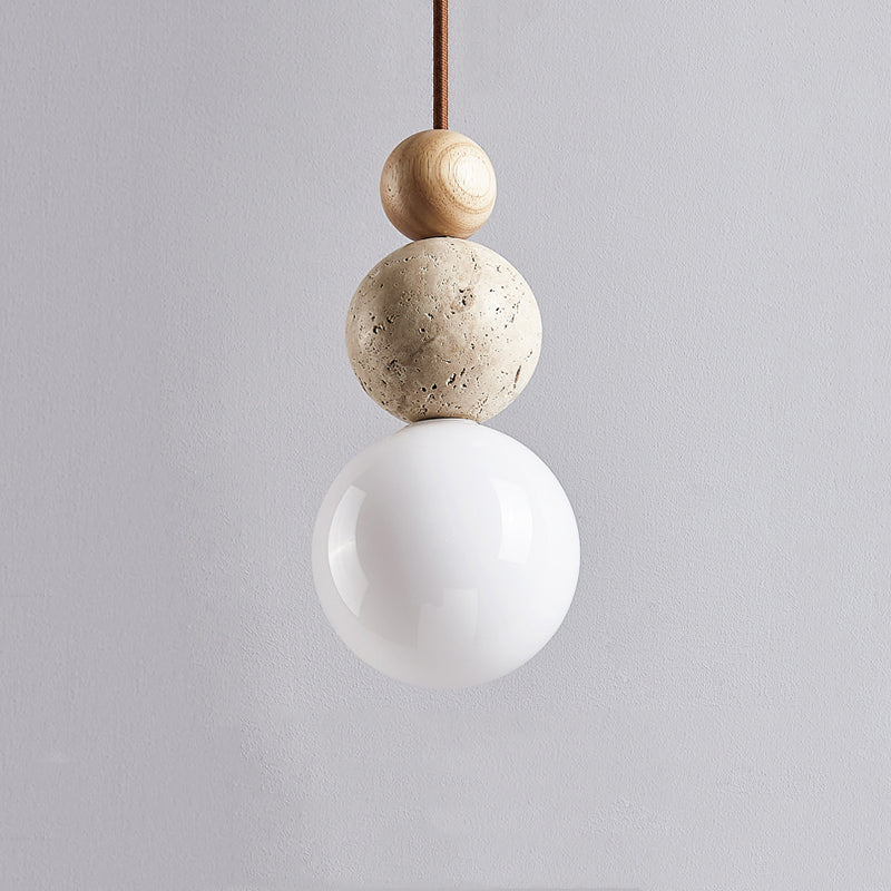 Modern Minimalist Travertine Pendant Lamp