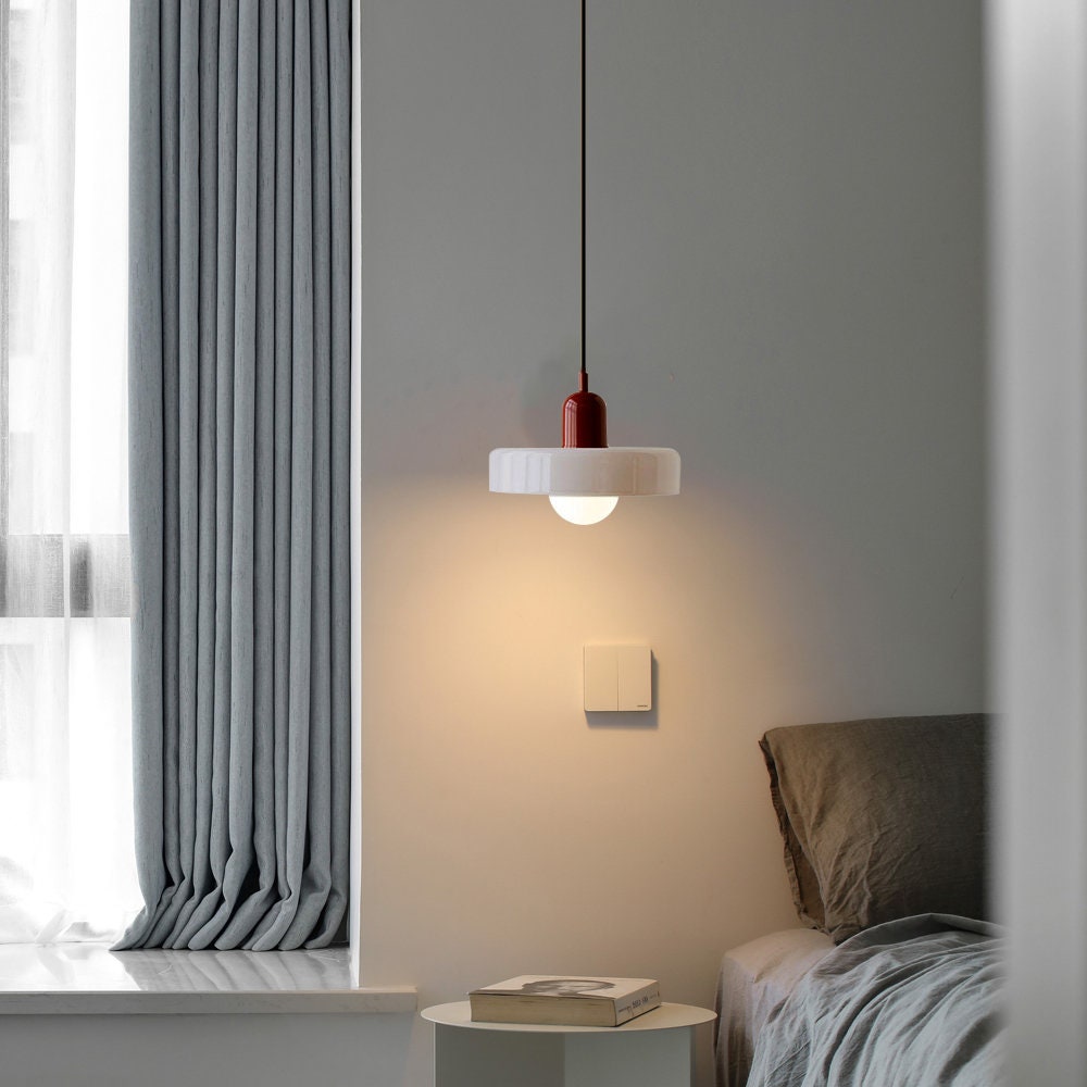 Lysena Bauhaus-Style Colored Glass Pendant Light