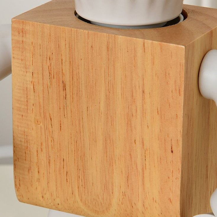 Menneskelig form tre nattbordlampe