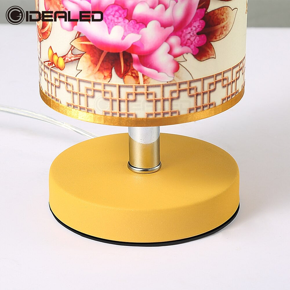 Rund nattbordlampe i japansk skandinavisk stil