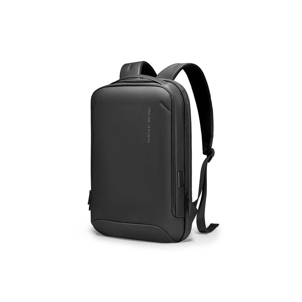 NovaVest Slim Laptop Backpack - Black and Gray, Hard Shell