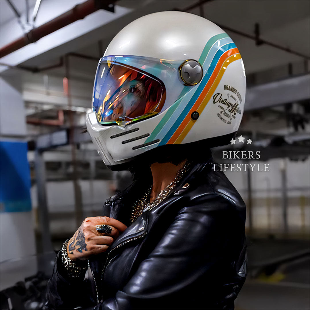 Kask motocyklowy Crusade z pełną osłoną twarzy - certyfikaty DOT i ECE