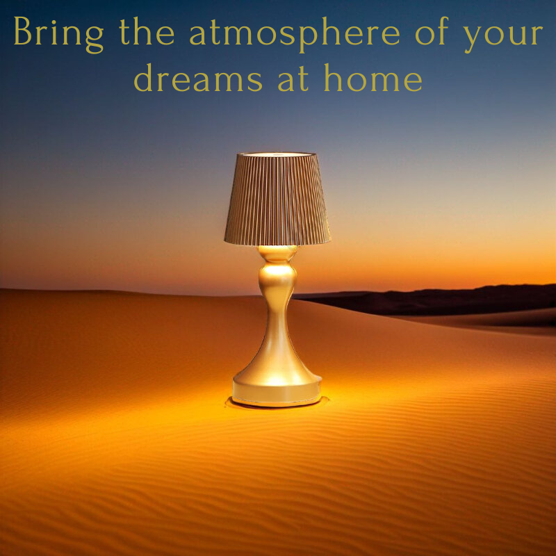 Alera Rechargeable White Bedside Lamp With Touch Controls