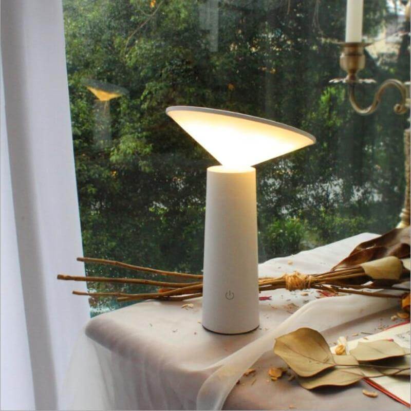 LumaCharge oppladbar LED skrivebordslampe for lesing, berøringsbryter, 3 dimmbare moduser