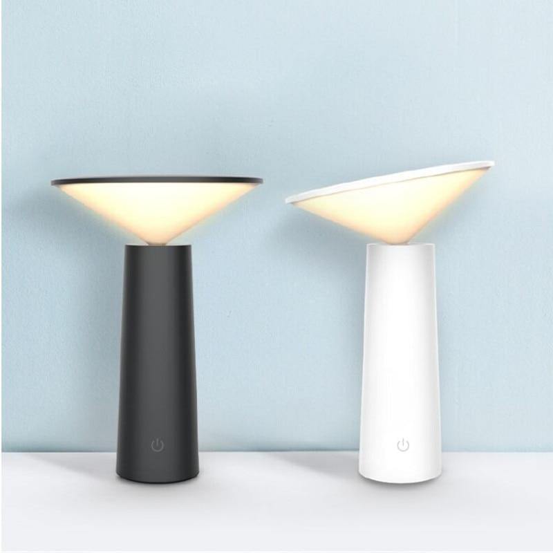 LumaCharge Rechargeable LED Desk Reading Lamp, Touch Switch, 3 Dimmable Modes