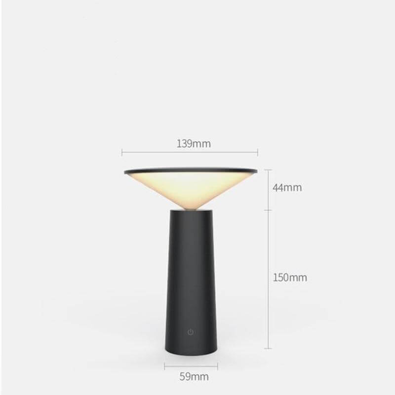 LumaCharge oppladbar LED skrivebordslampe for lesing, berøringsbryter, 3 dimmbare moduser