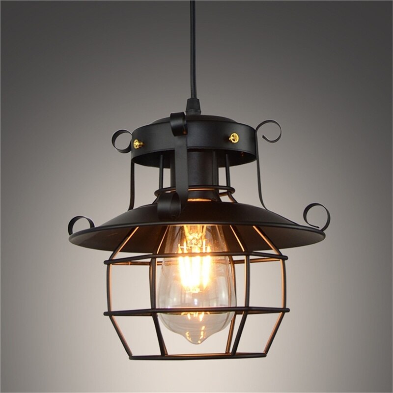 Harrowe vintage industriell loft taklampe