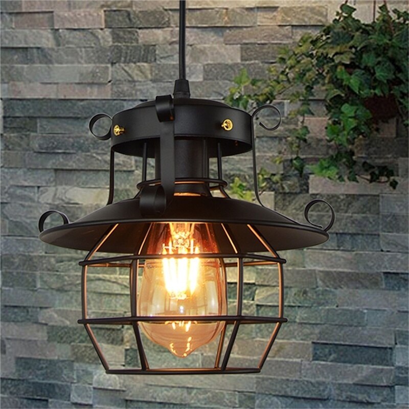 Harrowe vintage industriell loft taklampe
