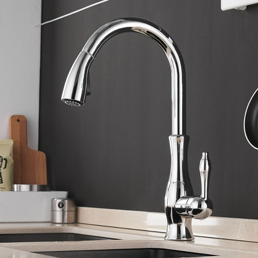 Robinet de bucătărie extensibil NovaFlow cu cap retractabil