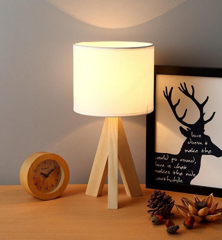 Bordlampe i tre