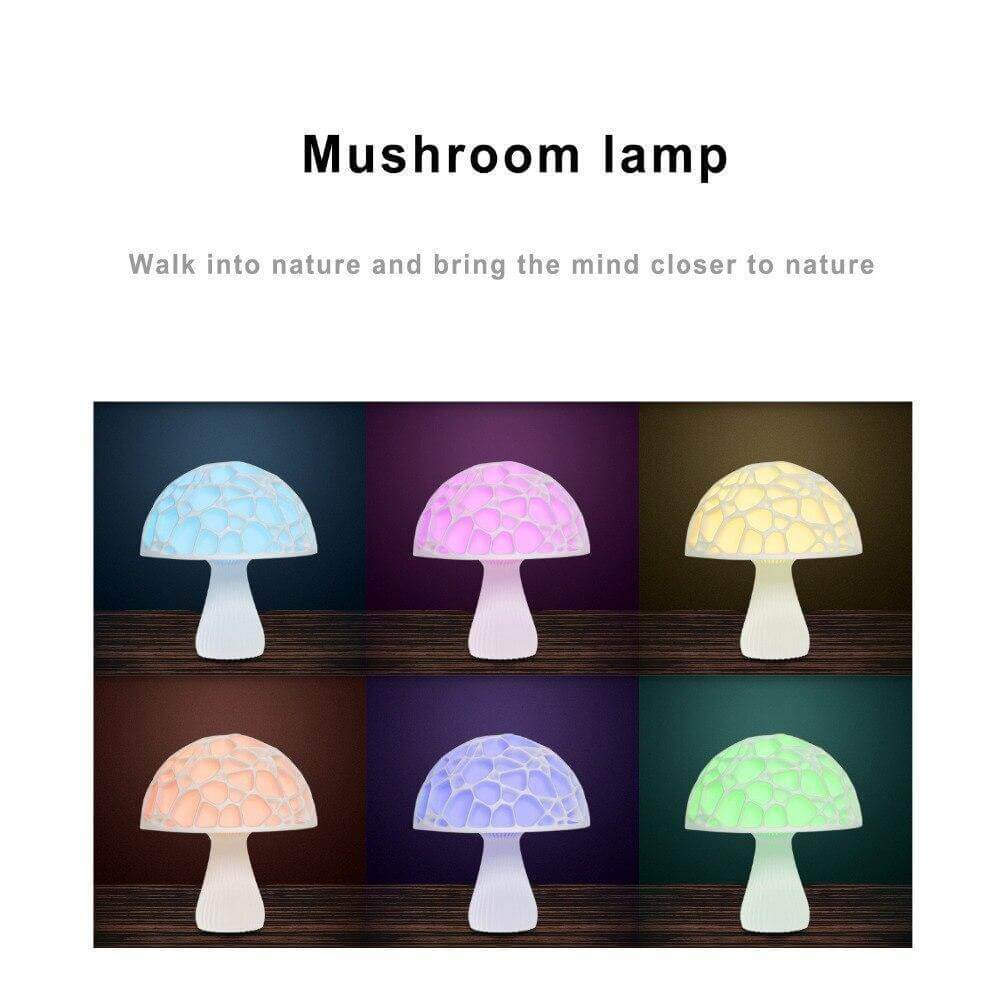 Kivara | 3D-printet elegant sopp bordlampe