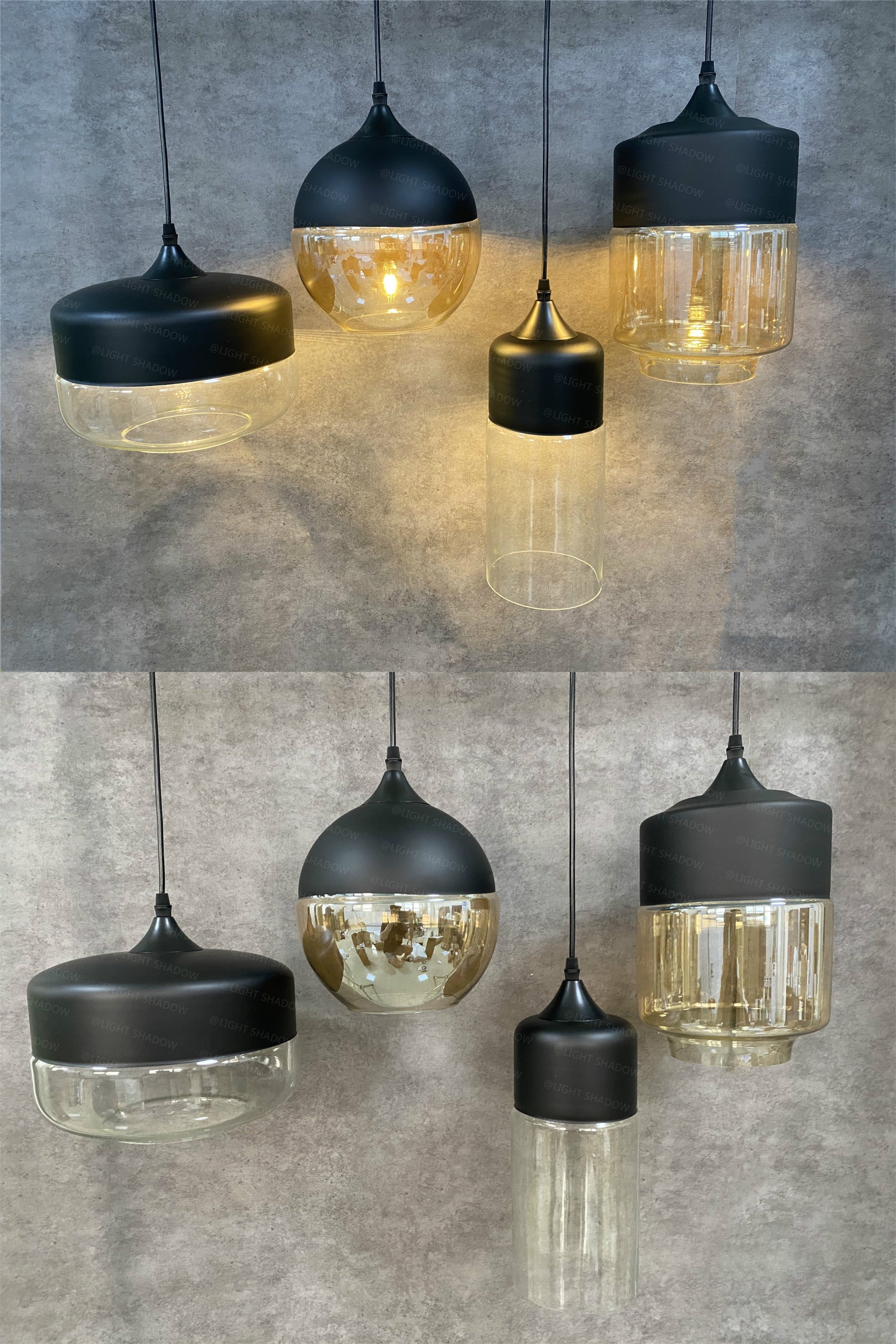 Loft-inspirerte hengende LED pendellamper