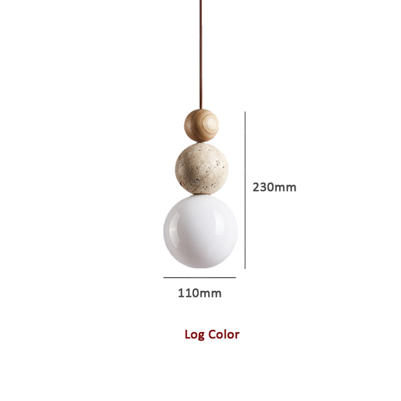 Modern Minimalist Travertine Pendant Lamp