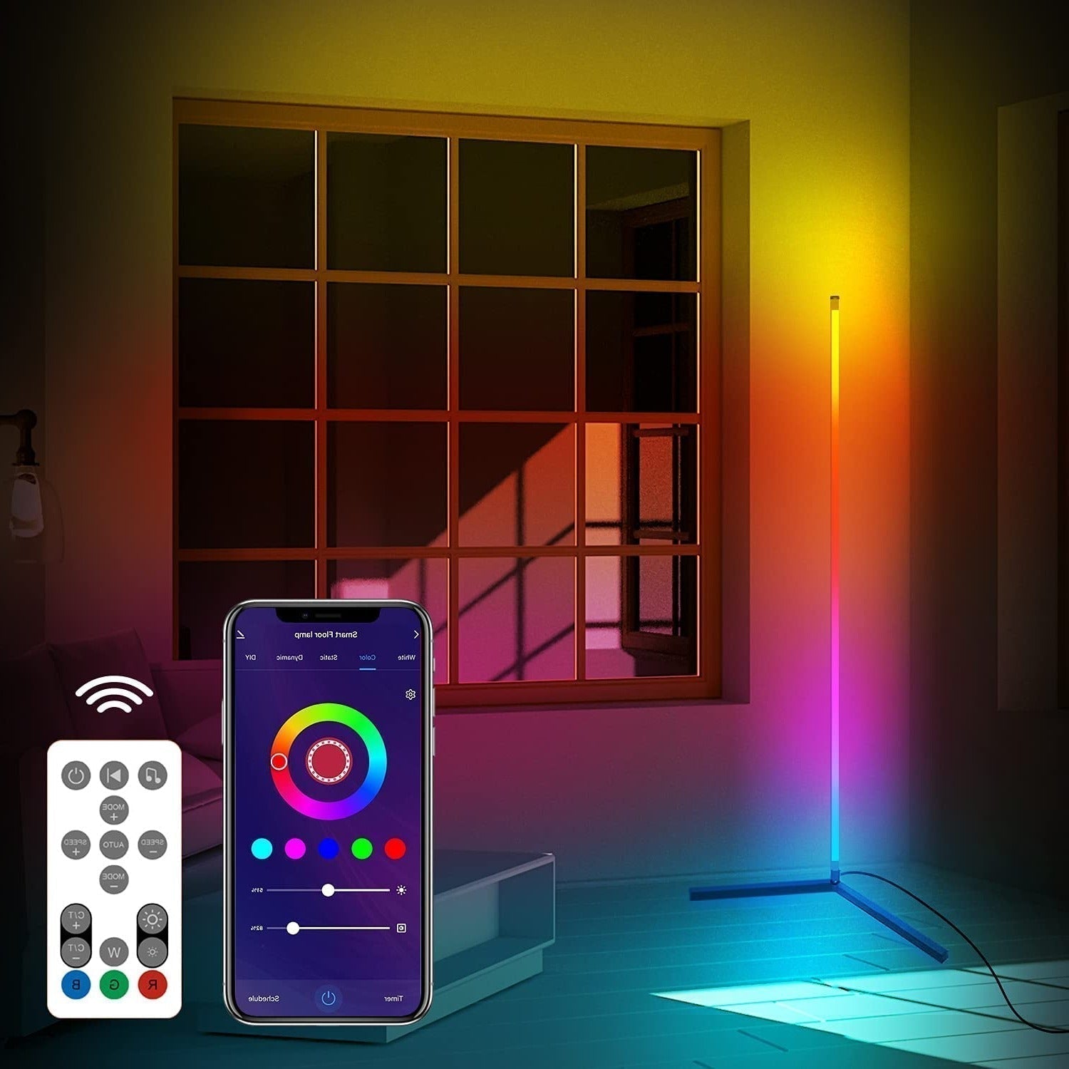 Novara Color Changing Corner Lamp