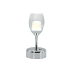 Luma | USB LED vin glass nattlys i krom