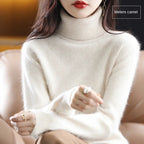 100% Cashmere - Luxury Turtleneck Plush Sweater – Soft Warm Winter Pullover for Effortless Everyday Style 22