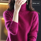 100% Cashmere - Luxury Turtleneck Plush Sweater – Soft Warm Winter Pullover for Effortless Everyday Style 8