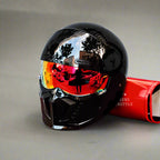 Casco Moto Retro AeroVibe Pilot con Nuova Lente