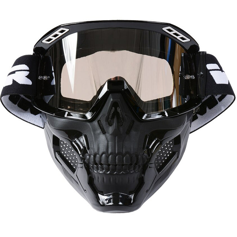 Schedel Motorfiets Masker Met Schokbestendige PC Lens