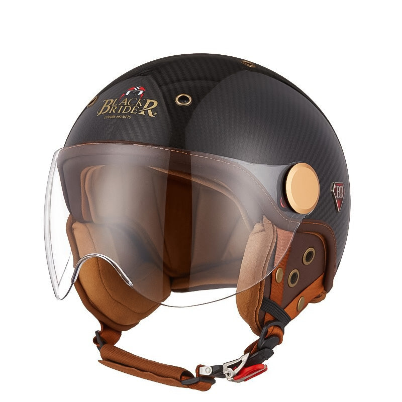 Capacete de Moto Verinox em Fibra de Carbono Certificado CE ECE-R22/05