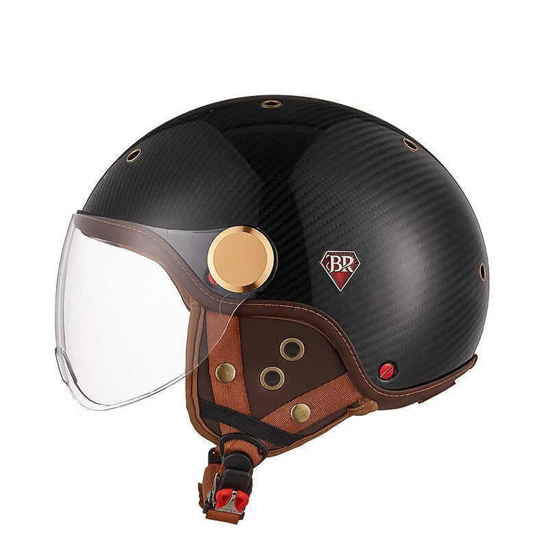 Capacete de Moto Verinox em Fibra de Carbono Certificado CE ECE-R22/05