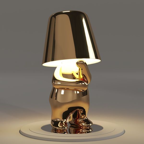 Marcelli | Thinker Lamp in Gold
