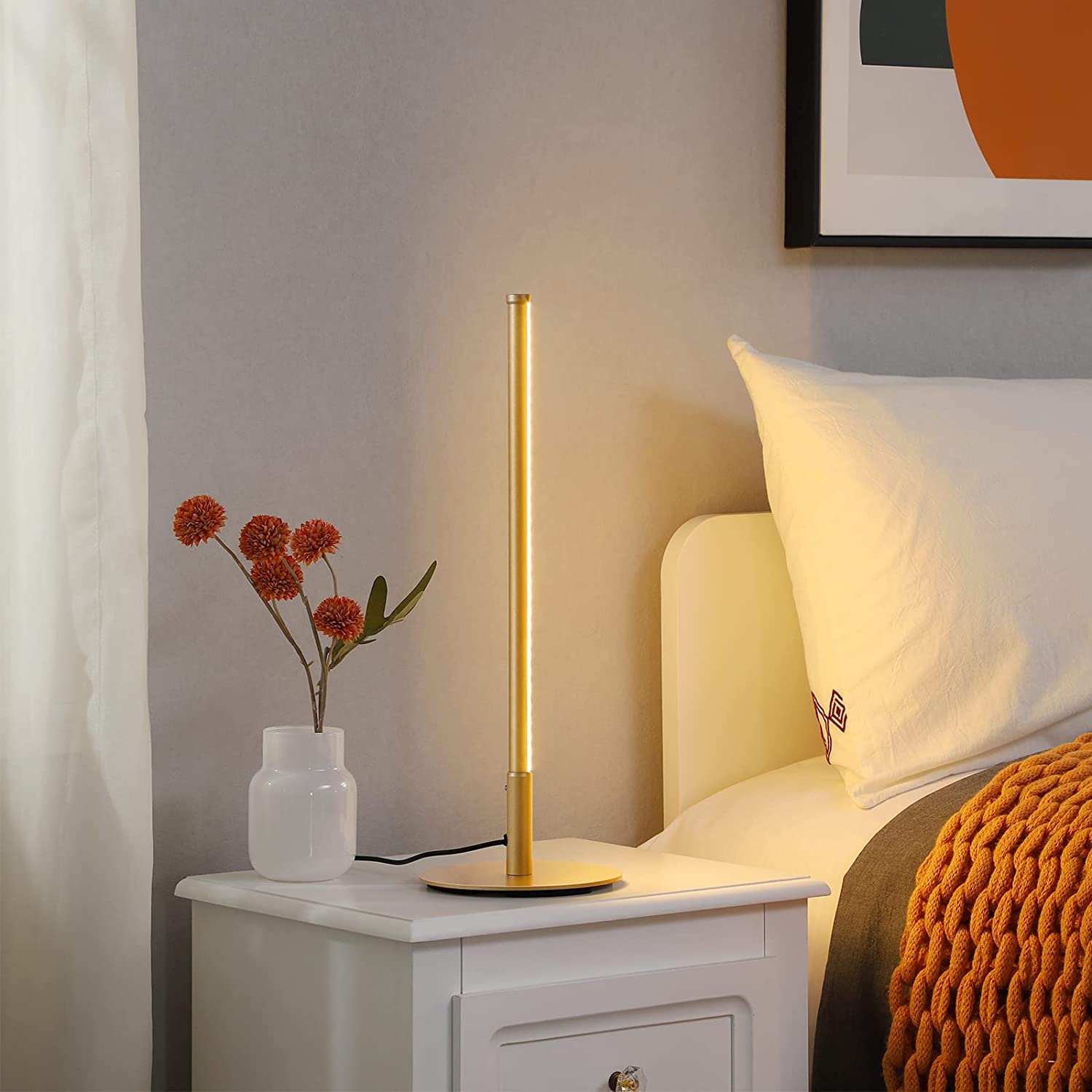 Table Lamp in Gold Finish
