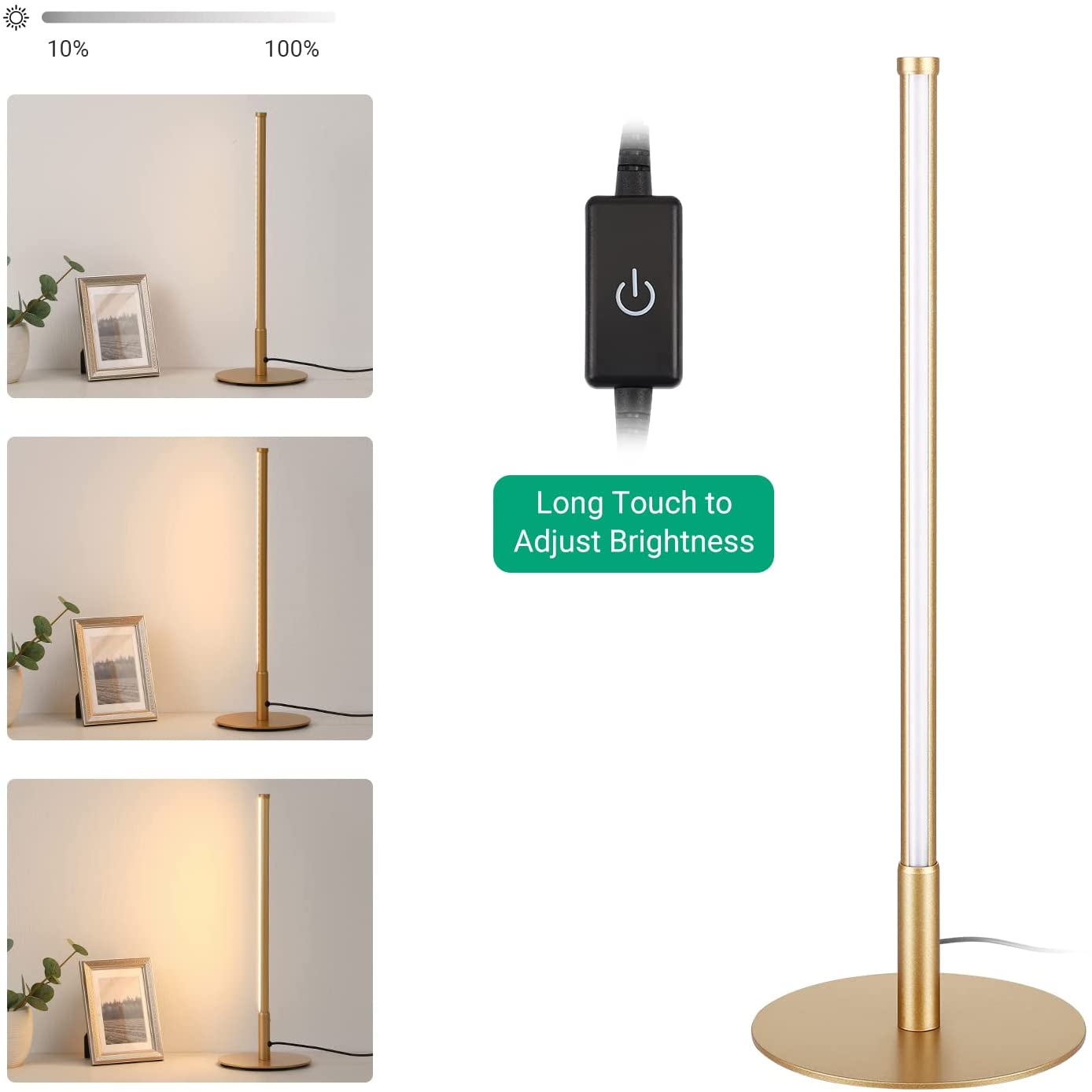 Table Lamp in Gold Finish