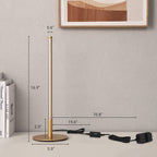 Table Lamp in Gold Finish