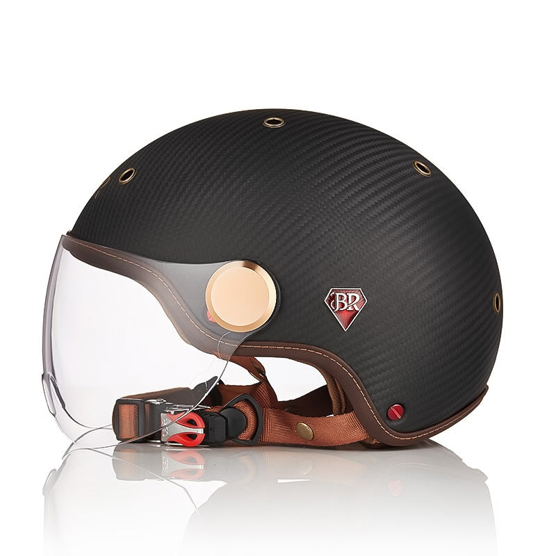 Capacete de Moto Verinox em Fibra de Carbono Certificado CE ECE-R22/05