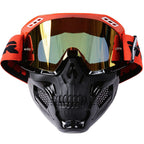 Schedel Motorfiets Masker Met Schokbestendige PC Lens