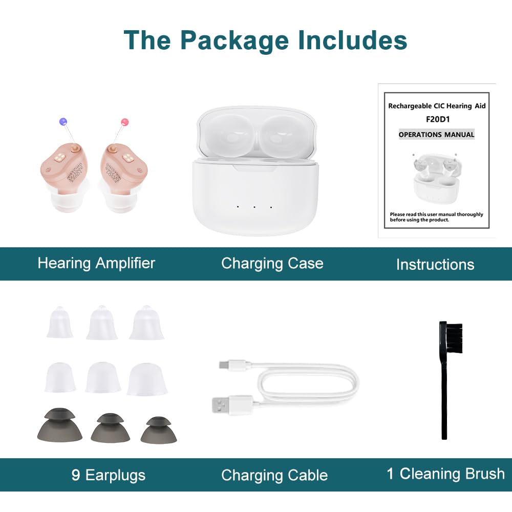 NovaSound 16-Channel Rechargeable Invisible Hearing Aids