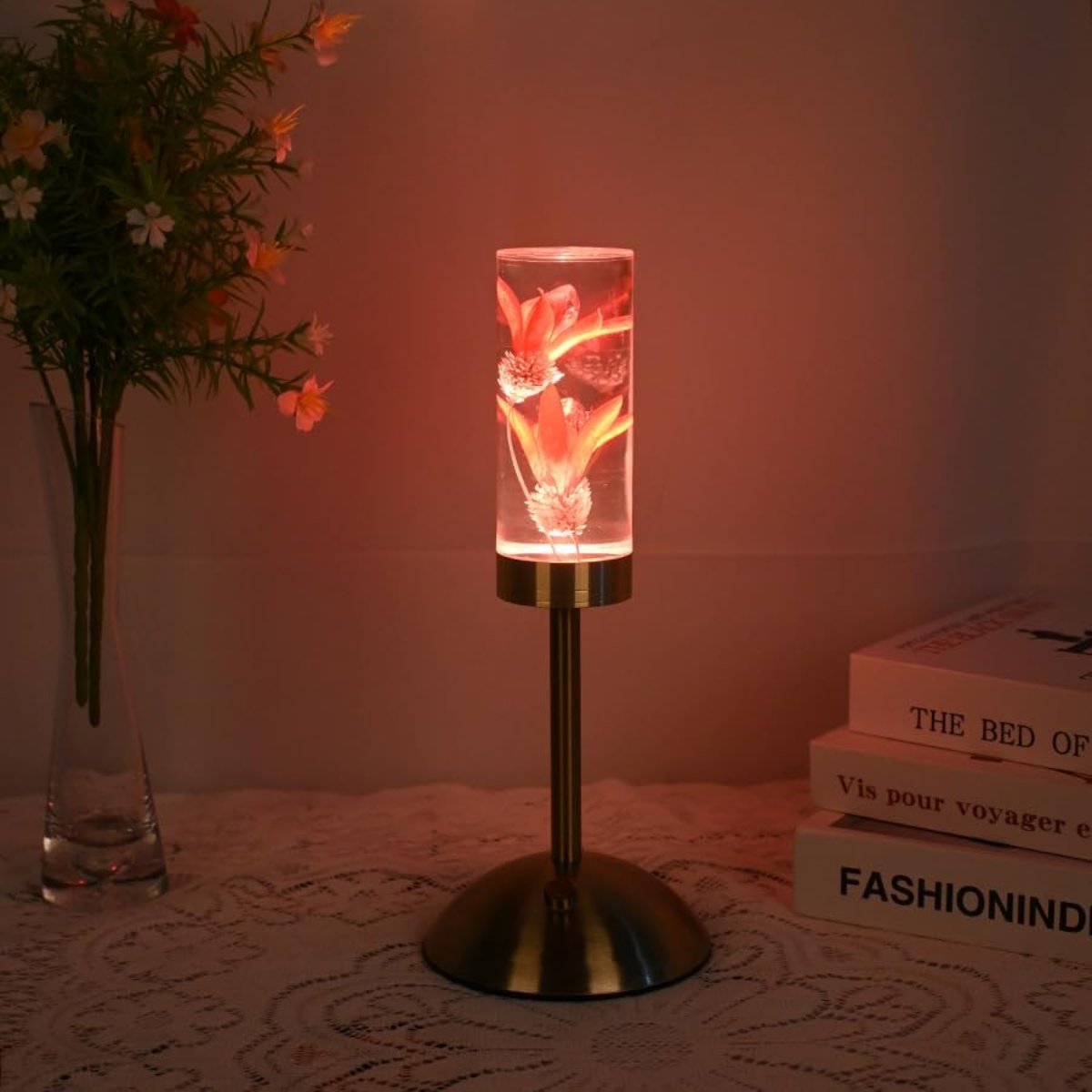 PetalGlow LED Table Lamp With Elegant Floral Mood Lighting