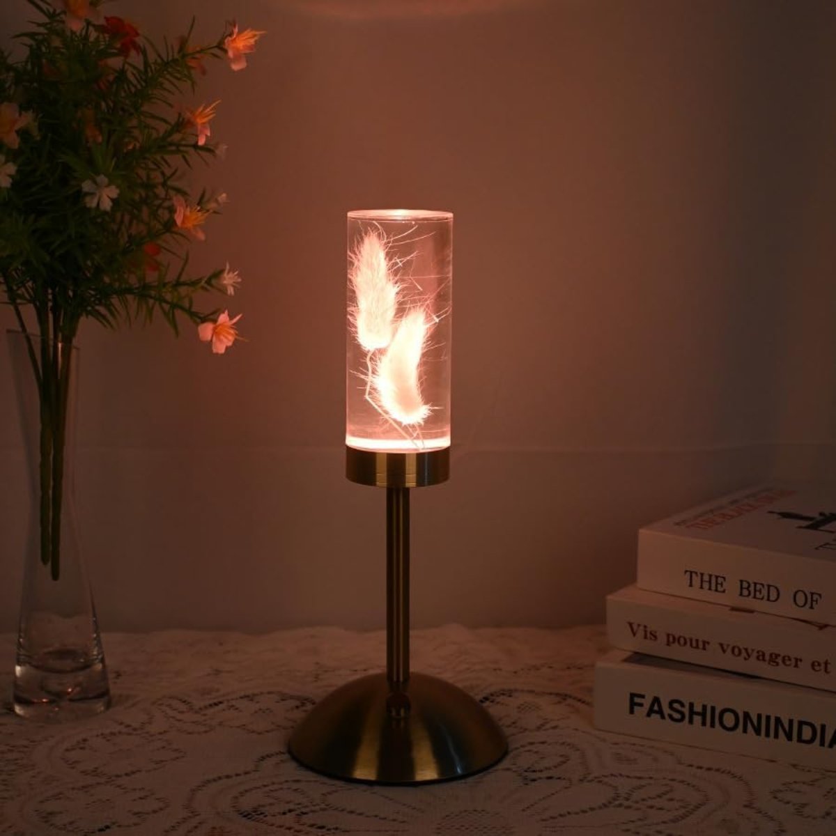 PetalGlow LED Table Lamp With Elegant Floral Mood Lighting
