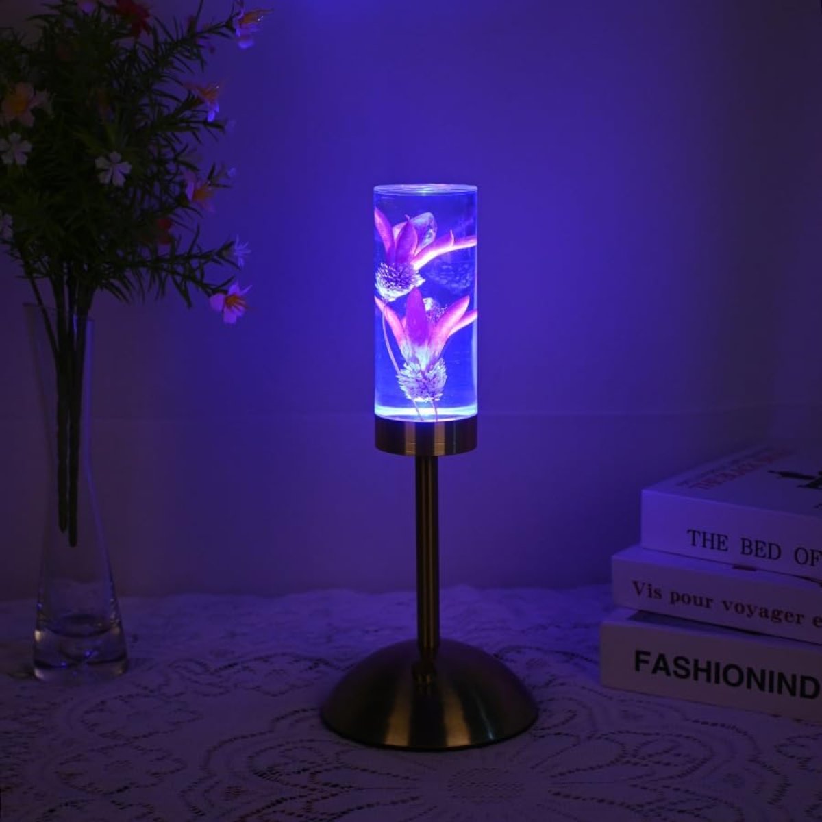PetalGlow LED Table Lamp With Elegant Floral Mood Lighting
