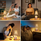 Lampa świecowa Aurora Warm-Glow | ściemnialna, regulowana na wysokość z timerem