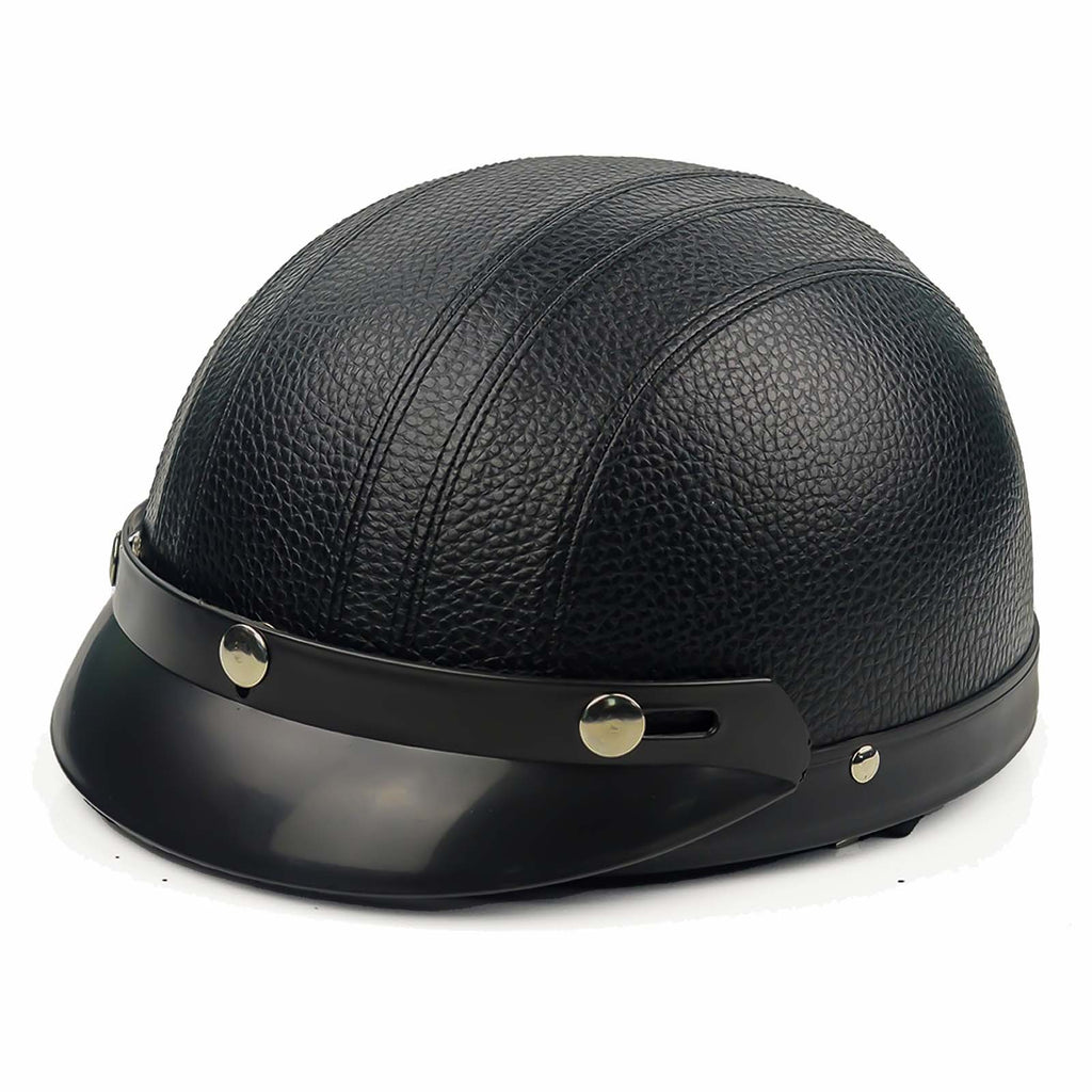 NovaRidge Retro Half-Cruise Motorcycle Helmet Glossy Finish