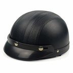 NovaRidge Retro Half-Cruise Motorcycle Helmet Glossy Finish