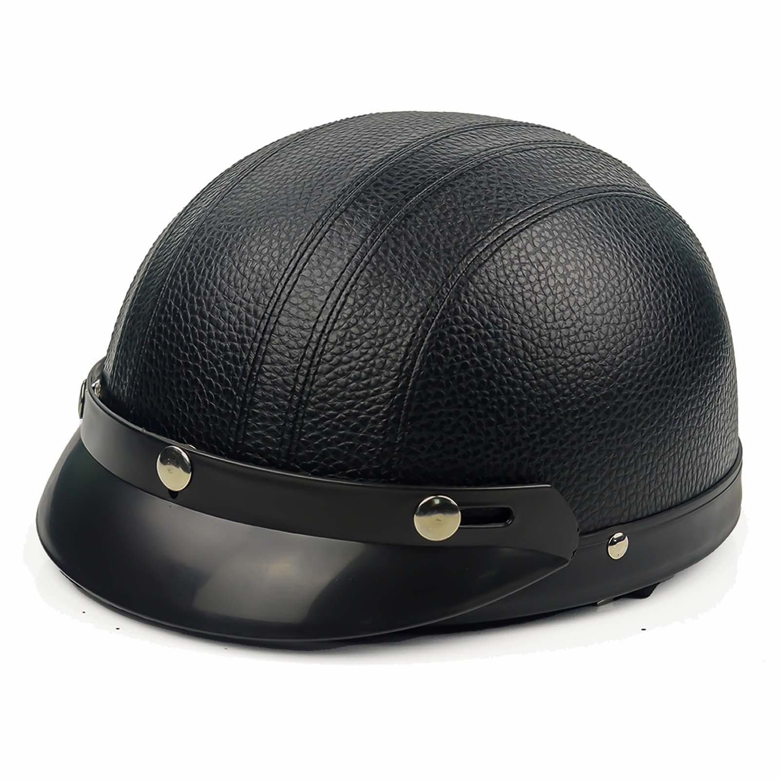 NovaRidge Retro Half-Cruise Motorcycle Helmet Glossy Finish