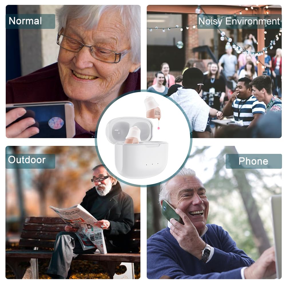 NovaSound 16-Channel Rechargeable Invisible Hearing Aids