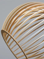 Scandi Wooden Cage Pendant Light