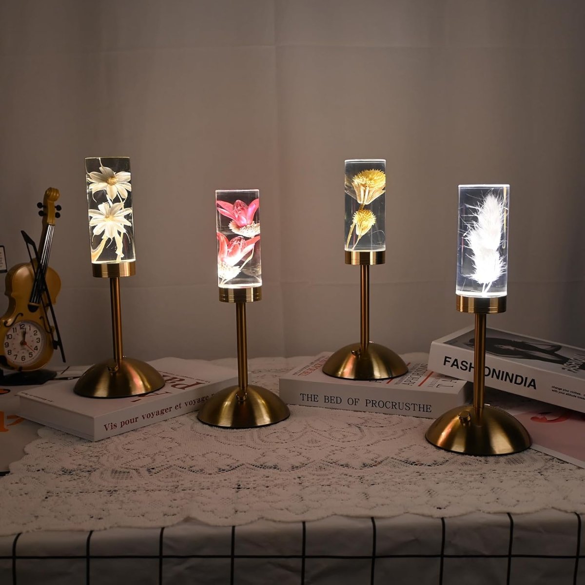 PetalGlow LED Table Lamp With Elegant Floral Mood Lighting