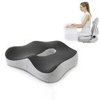 OrthoFlex Lumbar Memory Foam Chair Cushion for Car and Desk
