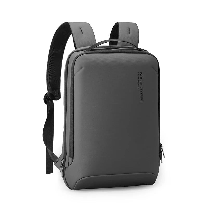 NovaVest Slim Laptop Backpack - Black and Gray, Hard Shell