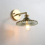 Sylas | Vintage Green Glass Wall Lamp