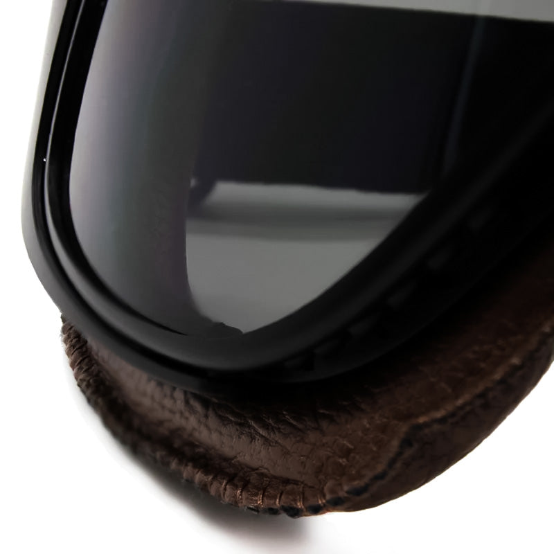 Occhiali da motociclista vintage ArcShield con design pieghevole